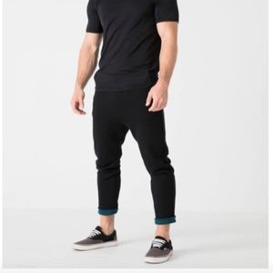 Aumnie 🇨🇦 Athletic Low Rise Cuff Joggers Pants - BLACK
